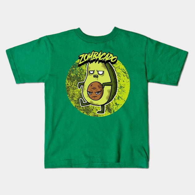 Zombacado Graphic Kids T-Shirt by CTJFDesigns